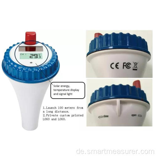 Drahtloses Smart-Schwimmbad-Thermometer mit Timer-Alarm
